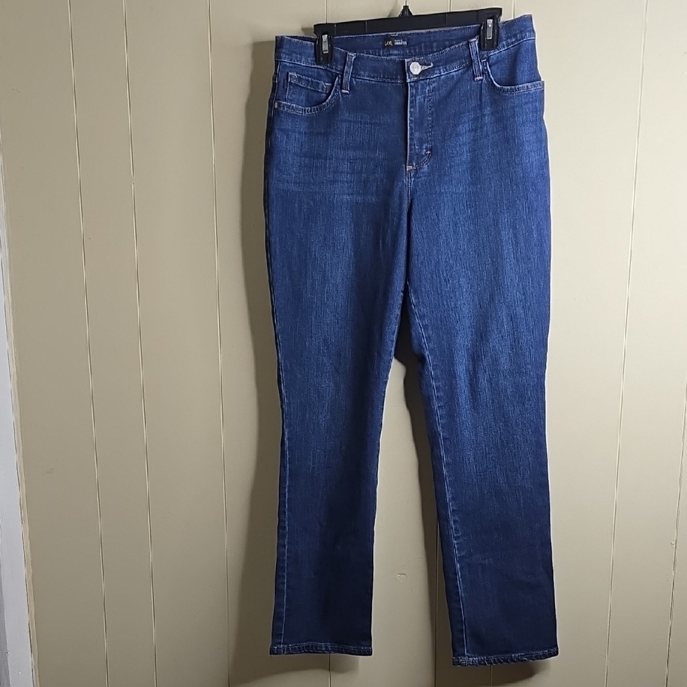 Women's Blue Jeans Lee Classic Fit Straight Leg 12